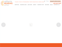 Tablet Screenshot of calhearing.com
